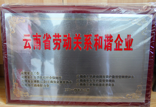 公司獲省總工會勞動關(guān)系和諧企業(yè)表彰