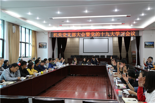 公司機(jī)關(guān)召開黨支部大會(huì)暨黨的十九大學(xué)習(xí)會(huì)議