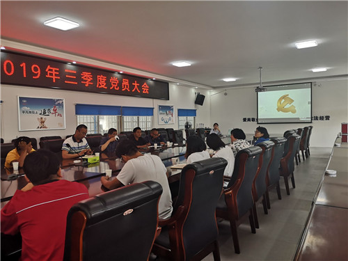 第十一直管部黨支部召開(kāi)2019年三季度黨員大會(huì)
