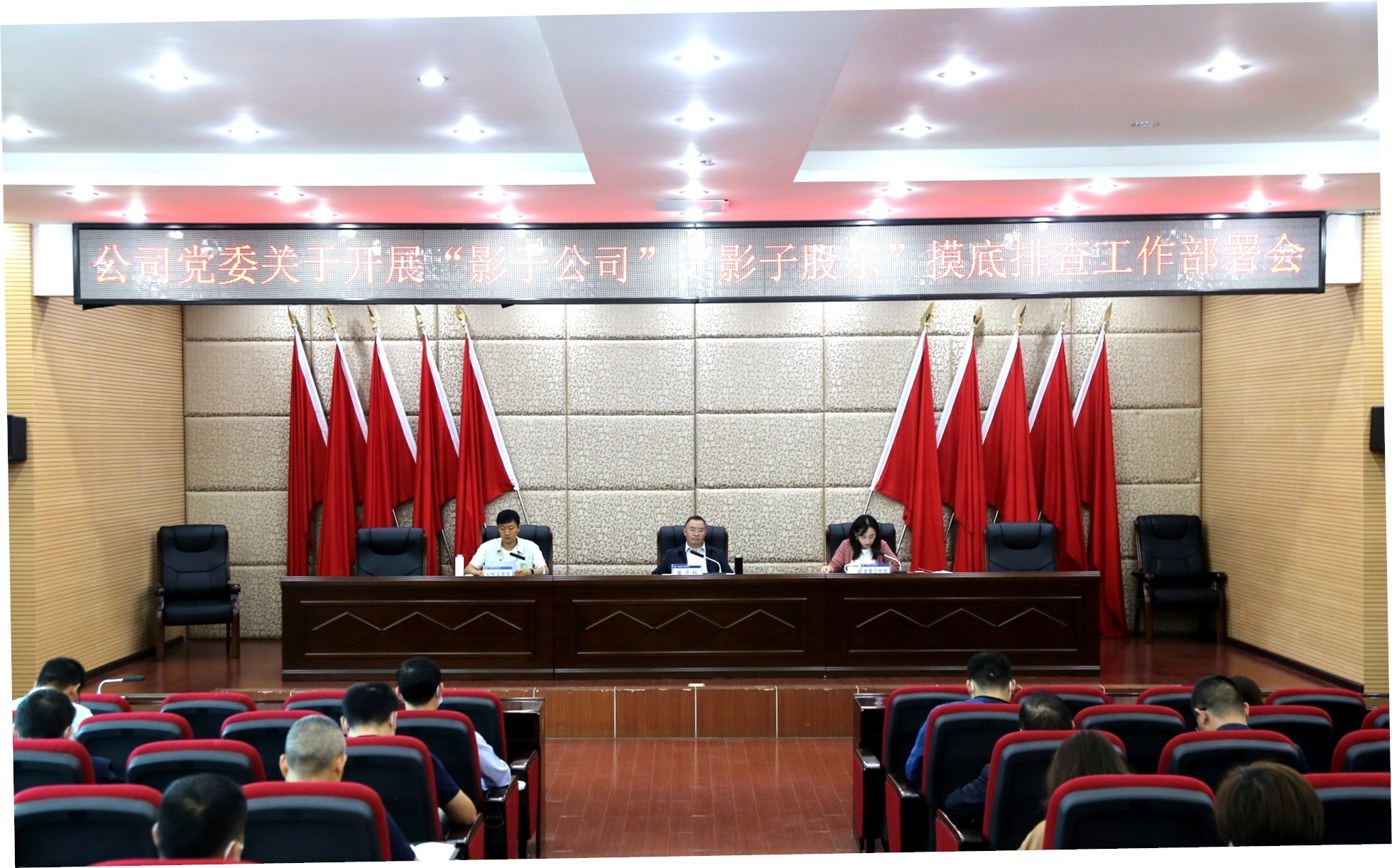 【公司動(dòng)態(tài)】公司黨委召開經(jīng)營(yíng)管理突出問(wèn)題專項(xiàng)整治工作暨“影子公司”“影子股東”摸底排查工作部署會(huì)